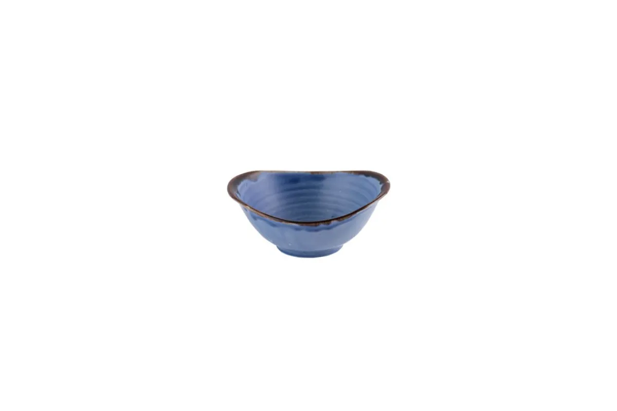 Bol à salade / légumes ovale bleu indigo porcelaine vitrifiée 17 cm Harvest - DUDSON Hot