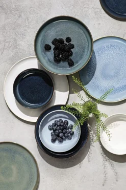 VILLEROY & BOCH Bol à salade / légumes rond denim bleu porcelaine Ø 16 cm Crafted Discount
