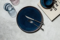 VILLEROY & BOCH Bol à salade / légumes rond denim bleu porcelaine Ø 16 cm Crafted Discount