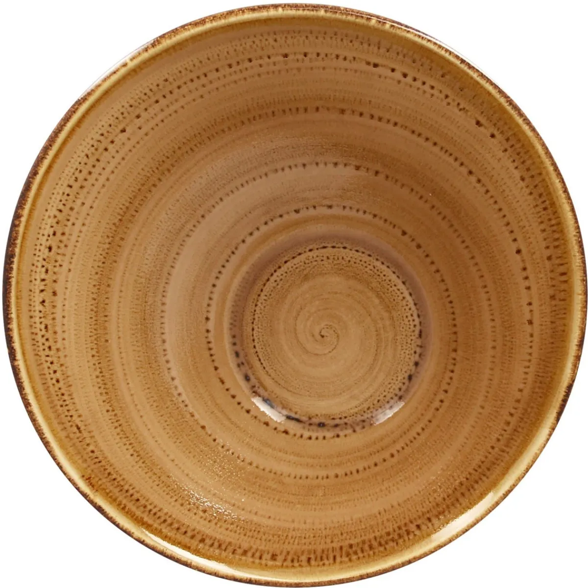 RAK Bol à salade marron porcelaine vitrifiée Ø 21,5 cm Twirl Best