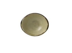 DUDSON Bol à salade ovale beige porcelaine vitrifiée 19,9 cm Harvest Outlet