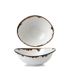 DUDSON Bol à salade ovale blanc porcelaine vitrifiée 17,4 cm Harvest Sale