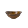 DUDSON Bol à salade ovale marron porcelaine vitrifiée 19,9 cm Harvest Outlet