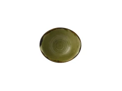 Bol à salade ovale vert porcelaine vitrifiée 17,4 cm Harvest - DUDSON New