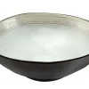 Bol à salade rond blanc grès émaillé Ø 24 cm Shadow - MEDARD DE NOBLAT Clearance