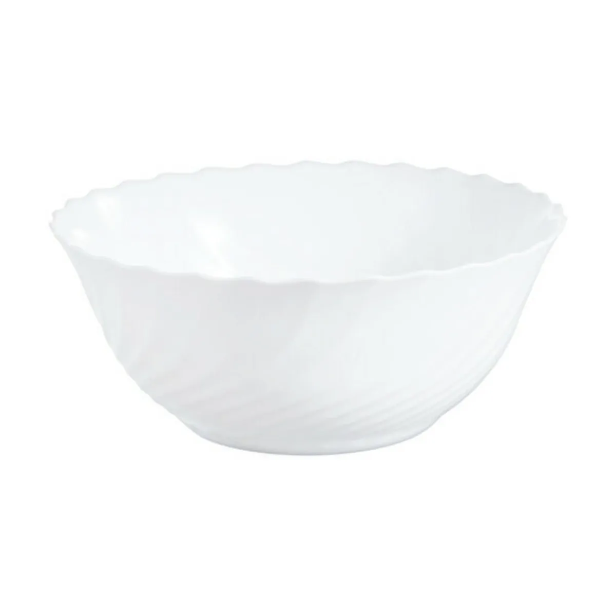 Bol à salade rond blanc verre opal Ø 23,9 cm Trianon - ARCOROC