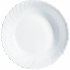 Bol à salade rond blanc verre opal Ø 18 cm Feston - LUMINARC
