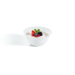 Bol à salade rond blanc verre opal Ø 12,6 cm Trianon - ARCOROC Outlet