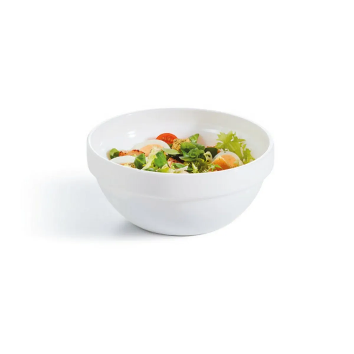 ARCOROC Bol à salade rond blanc verre opal Ø 17,15 cm Restaurant Hot