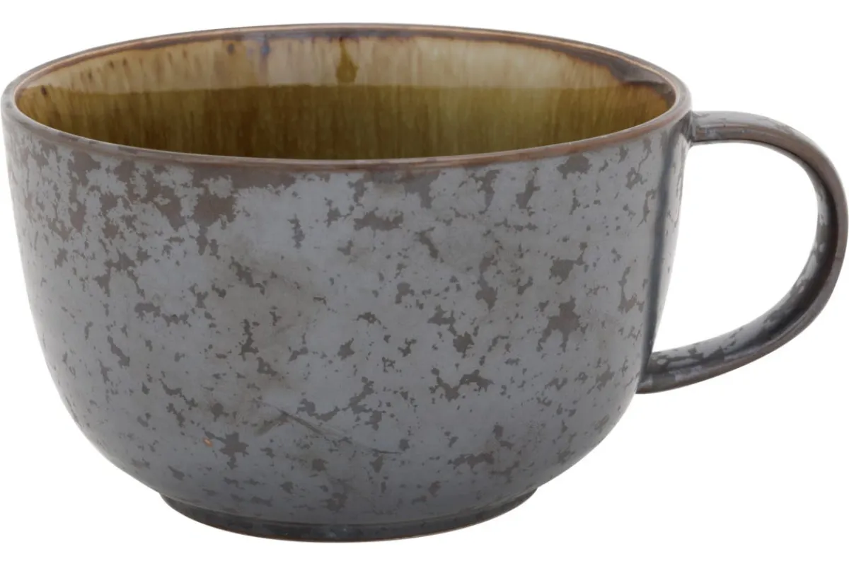 Bol à soupe argent porcelaine Ø 13 cm Elements Mineral - PROOF Online