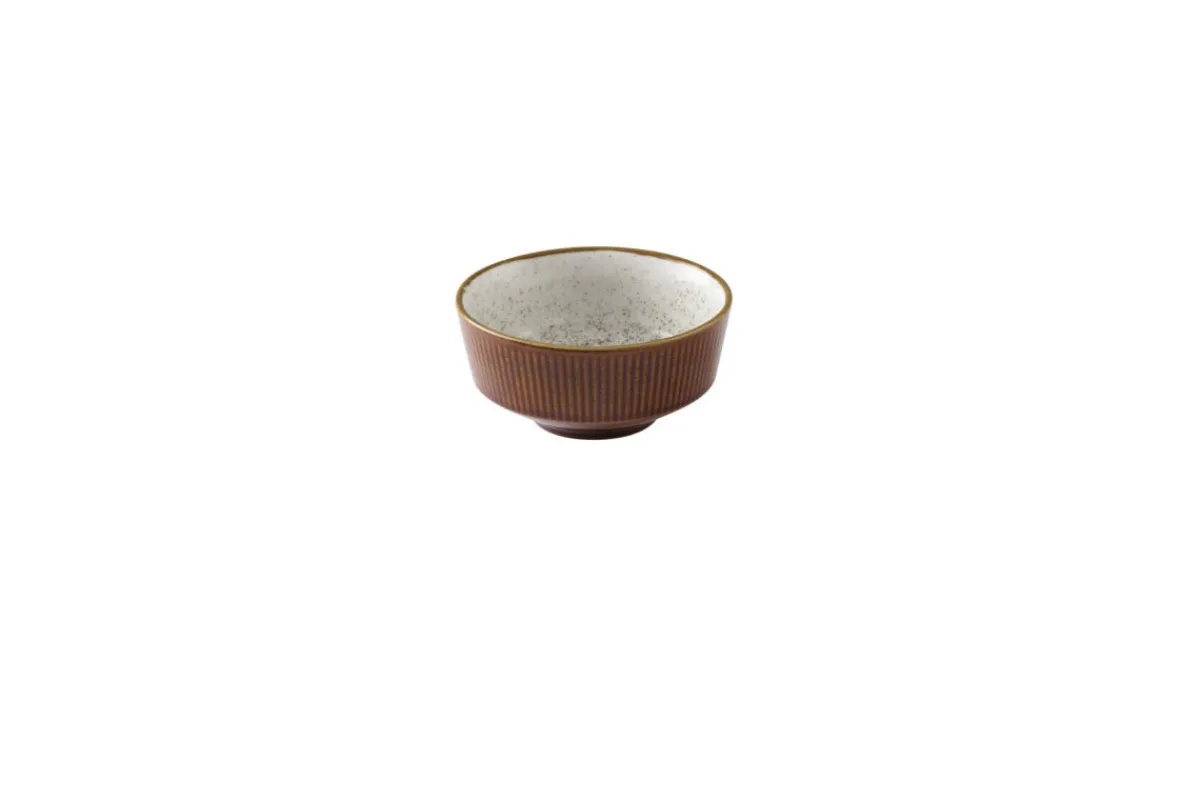 CHURCHILL Bol à soupe rond brun porcelaine vitrifiée Ø 13 cm Stonecast Natural Online