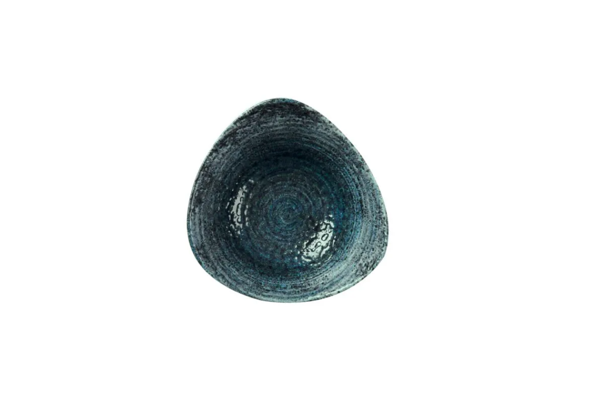 Bol triangulaire bleu porcelaine vitrifiée 23,5 cm Chroma - CHURCHILL Hot