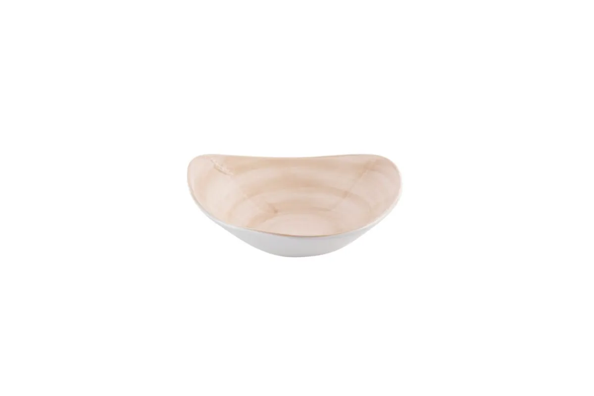CHURCHILL Bol triangulaire Canvas Coral porcelaine vitrifiée 18,5 cm Stonecast Canvas Hot