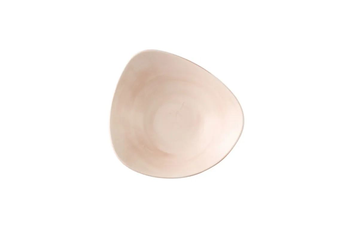 Bol triangulaire Canvas Coral porcelaine vitrifiée 23,5 cm Stonecast Canvas - CHURCHILL Online