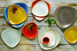 CHURCHILL Bol triangulaire Cornflower porcelaine vitrifiée 15,3 cm Stonecast Cornflower Clearance