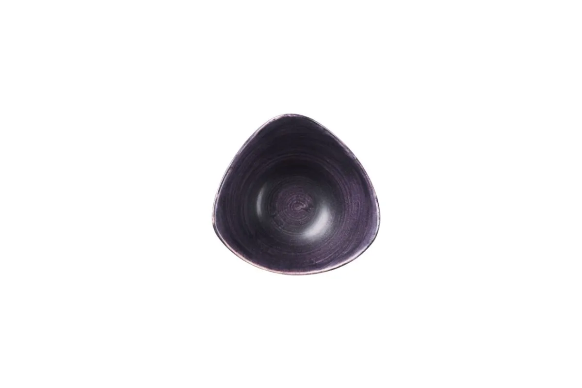 CHURCHILL Bol triangulaire deep purple porcelaine vitrifiée 15,3x15,3 cm Stonecast Patina Online