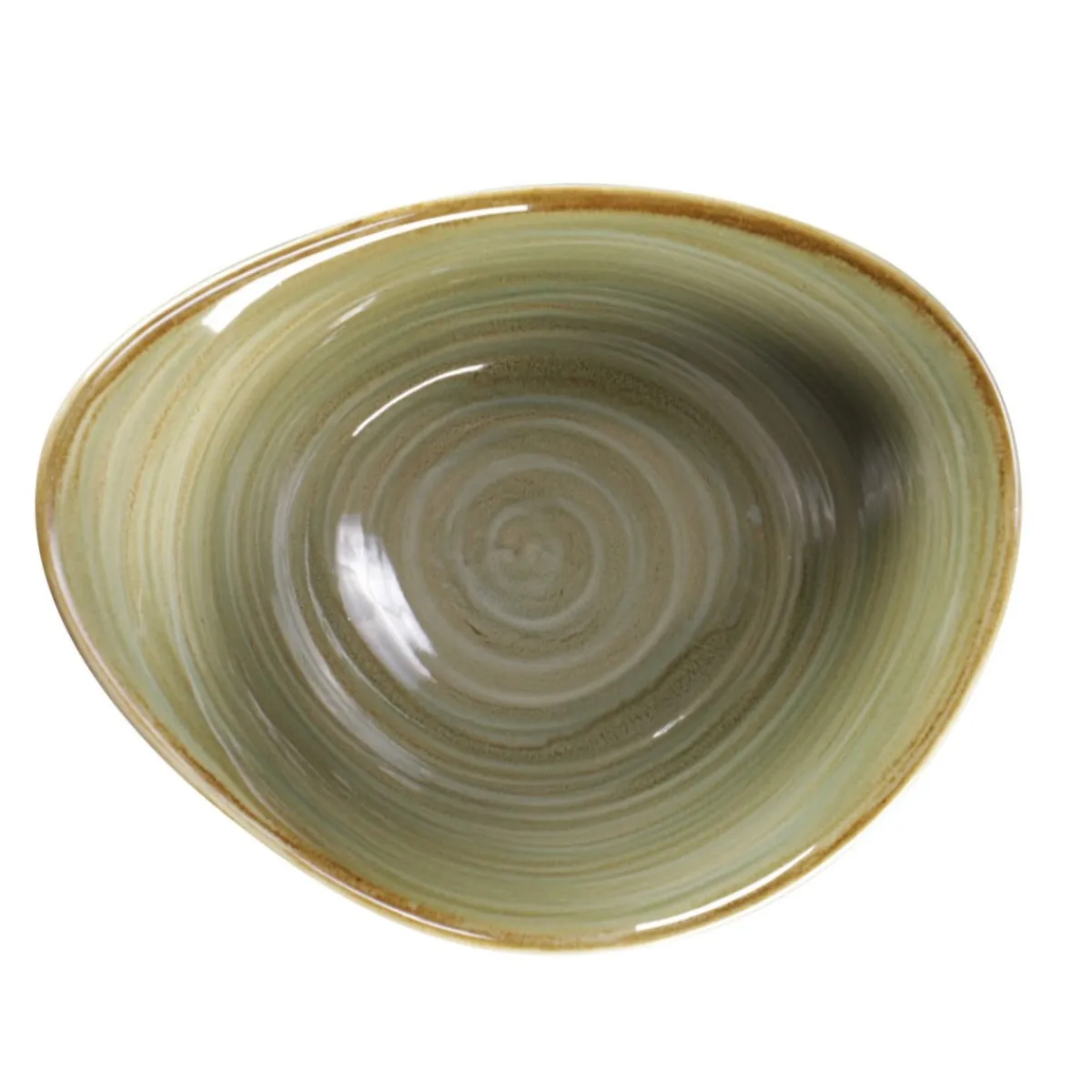 Bol triangulaire Emerald porcelaine vitrifiée 18,5 cm stone Spot - RAK Discount