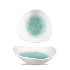 CHURCHILL Bol triangulaire Jade porcelaine vitrifiée 18,5 cm Raku Jade Online