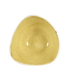 Bol triangulaire Mustard porcelaine vitrifiée 15,3x15,3 cm Stonecast Mustard - CHURCHILL Online