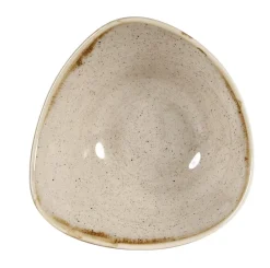 CHURCHILL Bol triangulaire Nutmeg Cream porcelaine vitrifiée 15,3x15,3 cm Stonecast Nutmeg Hot