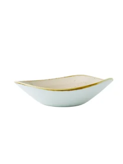 CHURCHILL Bol triangulaire Nutmeg Cream porcelaine vitrifiée 15,3x15,3 cm Stonecast Nutmeg Hot