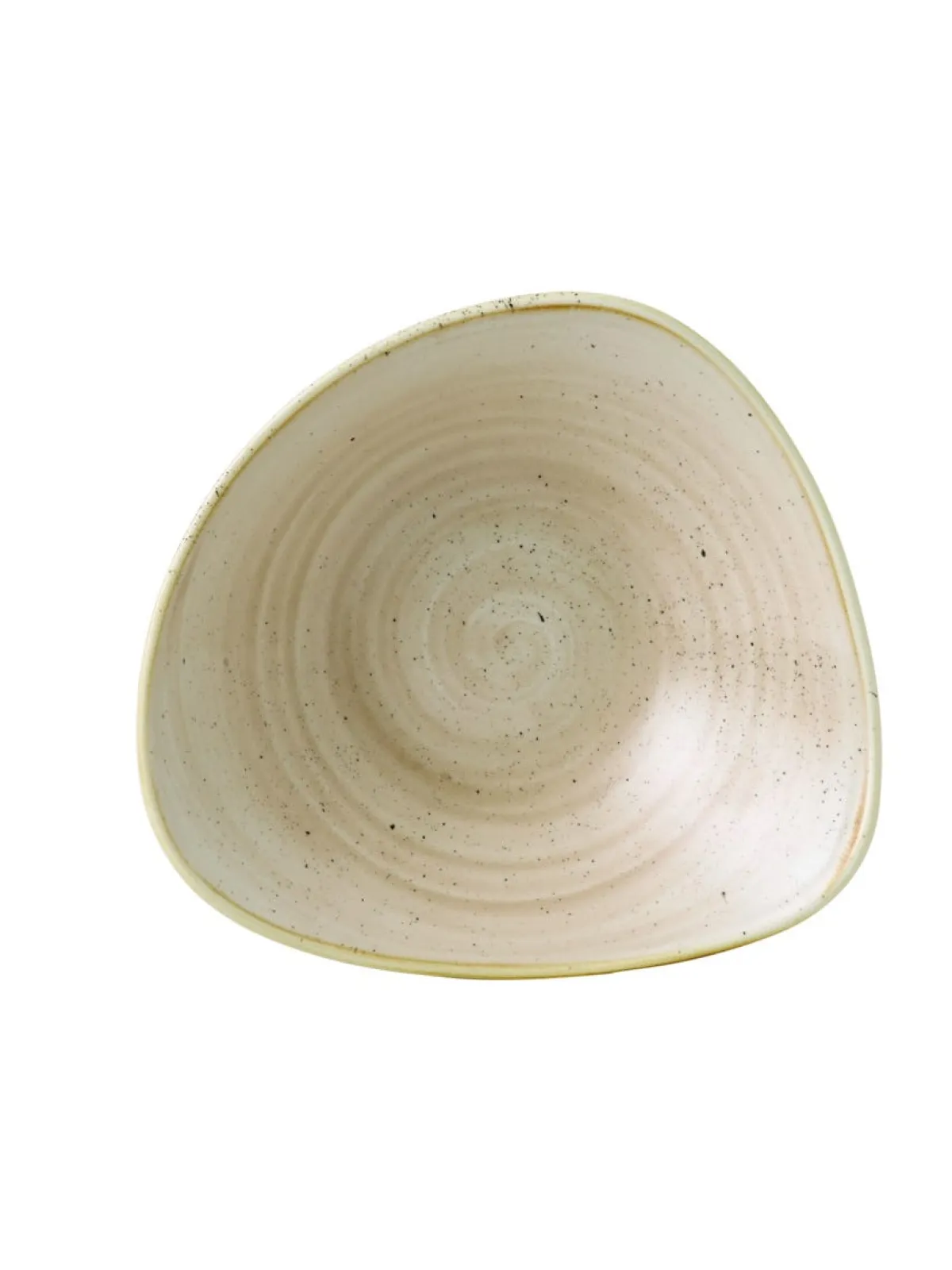 CHURCHILL Bol triangulaire Nutmeg Cream porcelaine vitrifiée 15,3x15,3 cm Stonecast Nutmeg Hot