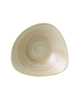 CHURCHILL Bol triangulaire Nutmeg Cream porcelaine vitrifiée 23,5x23,5 cm Stonecast Nutmeg New
