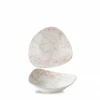 Bol triangulaire orange porcelaine vitrifiée 18,5x18,5 cm Kintsugi Corail - CHURCHILL