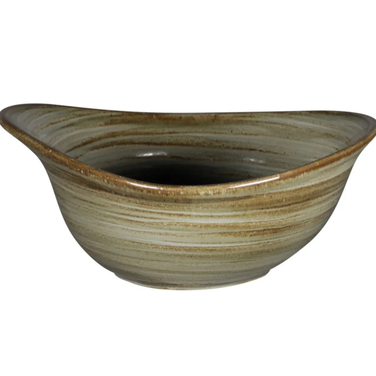 Bol triangulaire Peridot porcelaine vitrifiée 16 cm stone Spot - RAK Sale
