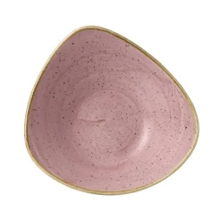 Bol triangulaire Petal Pink porcelaine vitrifiée 23,5x23,5 cm Stonecast Petal - CHURCHILL Clearance