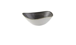 CHURCHILL Bol triangulaire Raw Black porcelaine vitrifiée 18,5x18,5 cm Stonecast Raw New