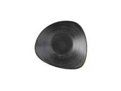 CHURCHILL Bol triangulaire Raw Black porcelaine vitrifiée 18,5x18,5 cm Stonecast Raw New