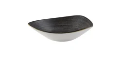 Bol triangulaire Raw Black porcelaine vitrifiée 23,5x23,5 cm Stonecast Raw - CHURCHILL Clearance