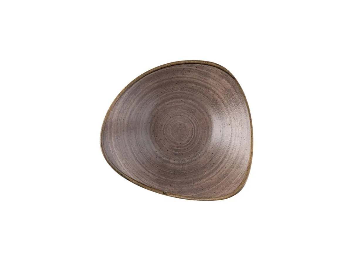 CHURCHILL Bol triangulaire Raw Brown porcelaine vitrifiée 18,5x18,5 cm Stonecast Raw Online