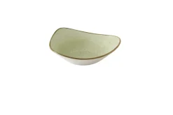 CHURCHILL Bol triangulaire Raw Green porcelaine vitrifiée 23,5 cm Stonecast Raw Best