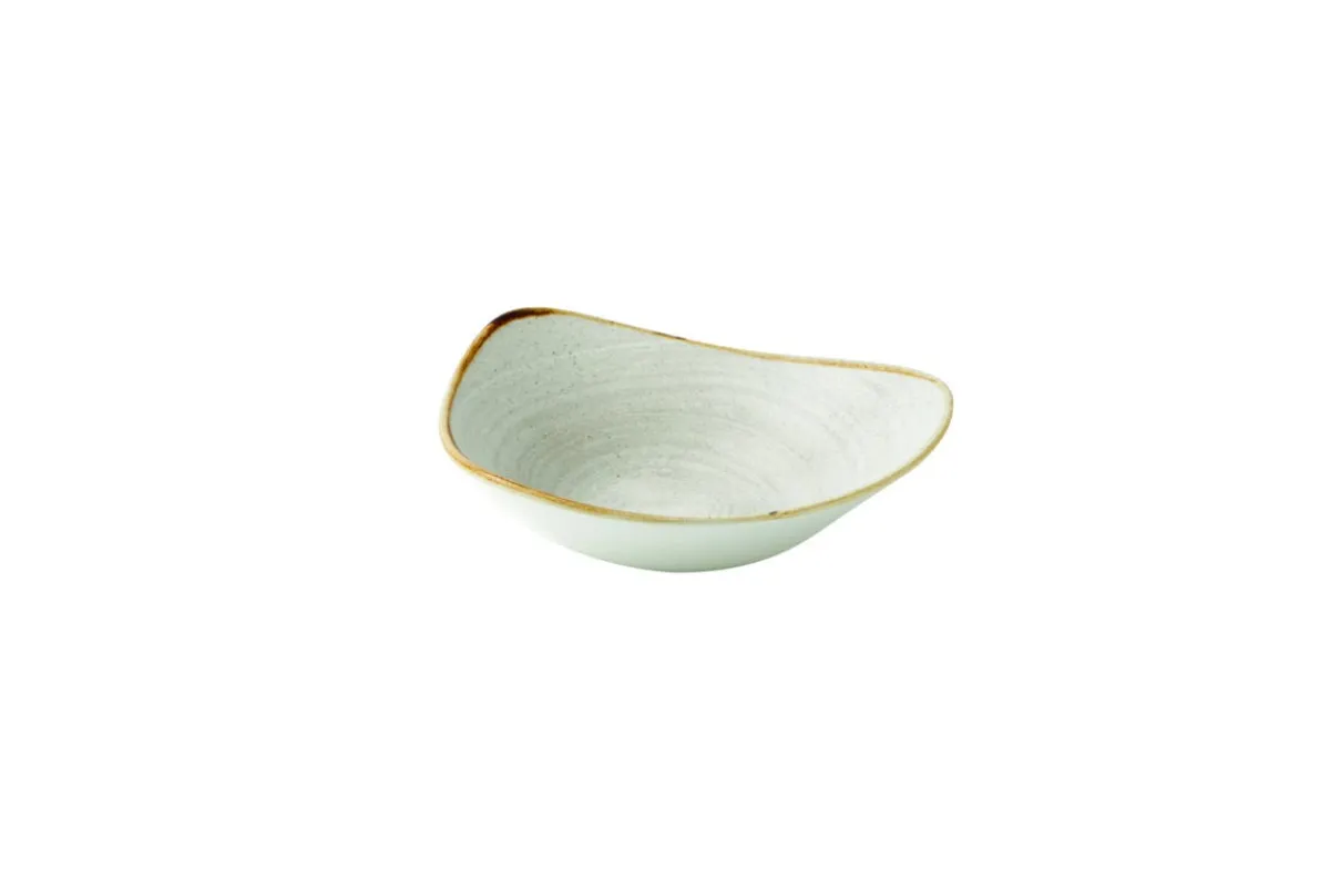 Bol triangulaire raw grey porcelaine vitrifiée 18,5x18,5 cm Stonecast Raw - CHURCHILL New