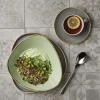 Bol triangulaire Sage Green porcelaine vitrifiée 15,3x15,3 cm Stonecast Sage - CHURCHILL Hot