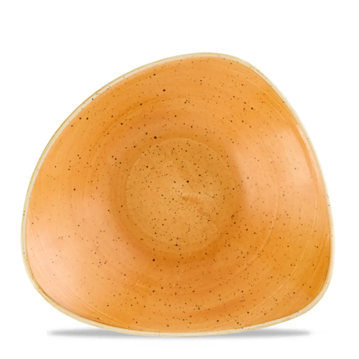 Bol triangulaire Tangerine porcelaine vitrifiée 23,5x23,5 cm Stonecast Tangerine - CHURCHILL Best