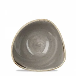 CHURCHILL Bol triangulaire triangulaire peppercorn porcelaine vitrifiée 15,3 cm Stonecast Grey Discount