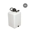GILAC Bonbonne Avec couvercle blanc plastique 25x25x45 cm 20 L fond plein parois pleines Outlet