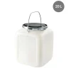 GILAC Bonbonne Avec couvercle blanc plastique Ø 5,5 cm 28x27x35,4 cm 20 L fond plein parois pleines Sale