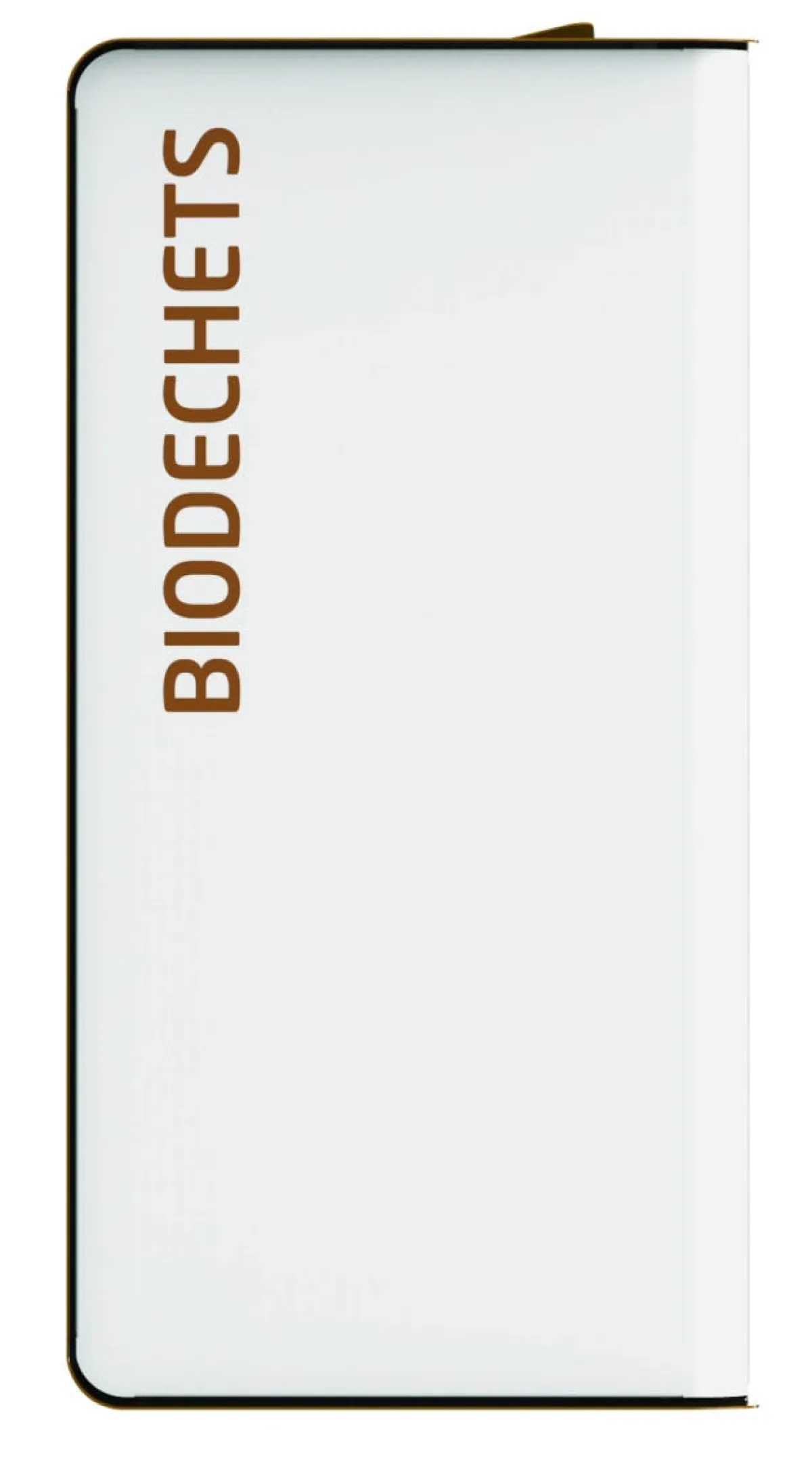 Borne de tri sélectif biodéchets 2 x 20L acier 40 L blanc Cubatri - ROSSIGNOL Hot