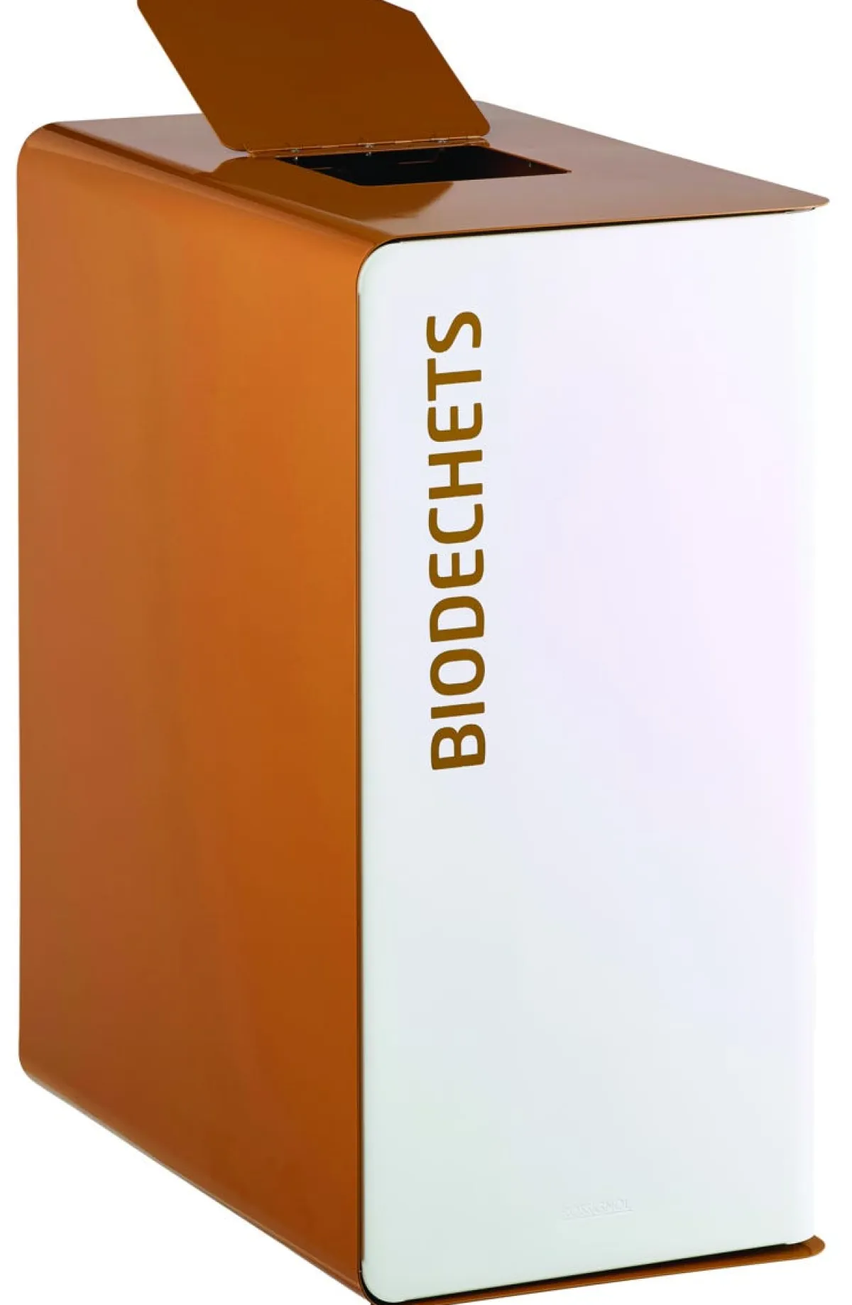 Borne de tri sélectif biodéchets 2 x 20L acier 40 L blanc Cubatri - ROSSIGNOL Hot