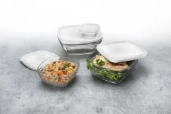 DURALEX Boîte avec couvercle carré transparent verre trempé 17,2 cm Freshbox Online