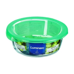 Boîte avec couvercle hermétique rond transparent verre trempé Ø 17,5 cm Keep'n Box - LUMINARC Outlet
