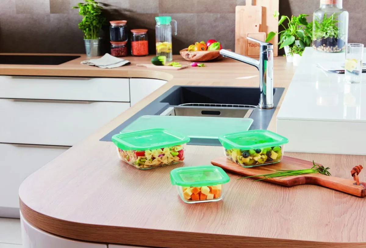 Boîte avec couvercle hermétique transparent verre trempé 12 cm Keep'n Box - LUMINARC Best