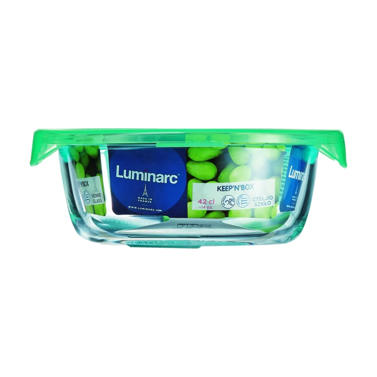 Boîte avec couvercle hermétique transparent verre trempé 13,8 cm Keep'n Box - LUMINARC Discount