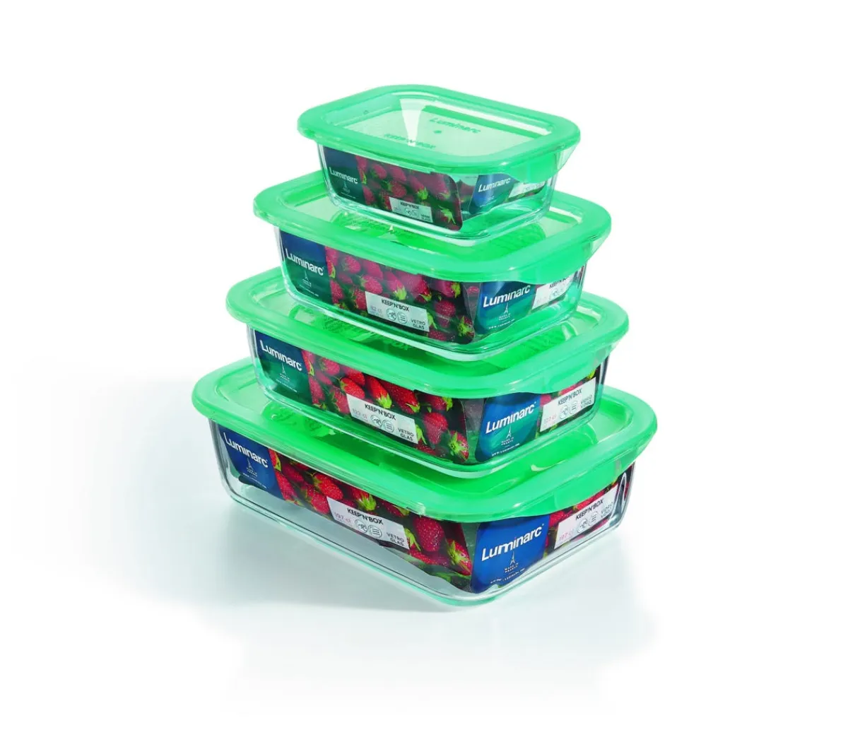 Boîte avec couvercle hermétique rectangulaire transparent verre trempé 17,9 cm Keep'n Box - LUMINARC New