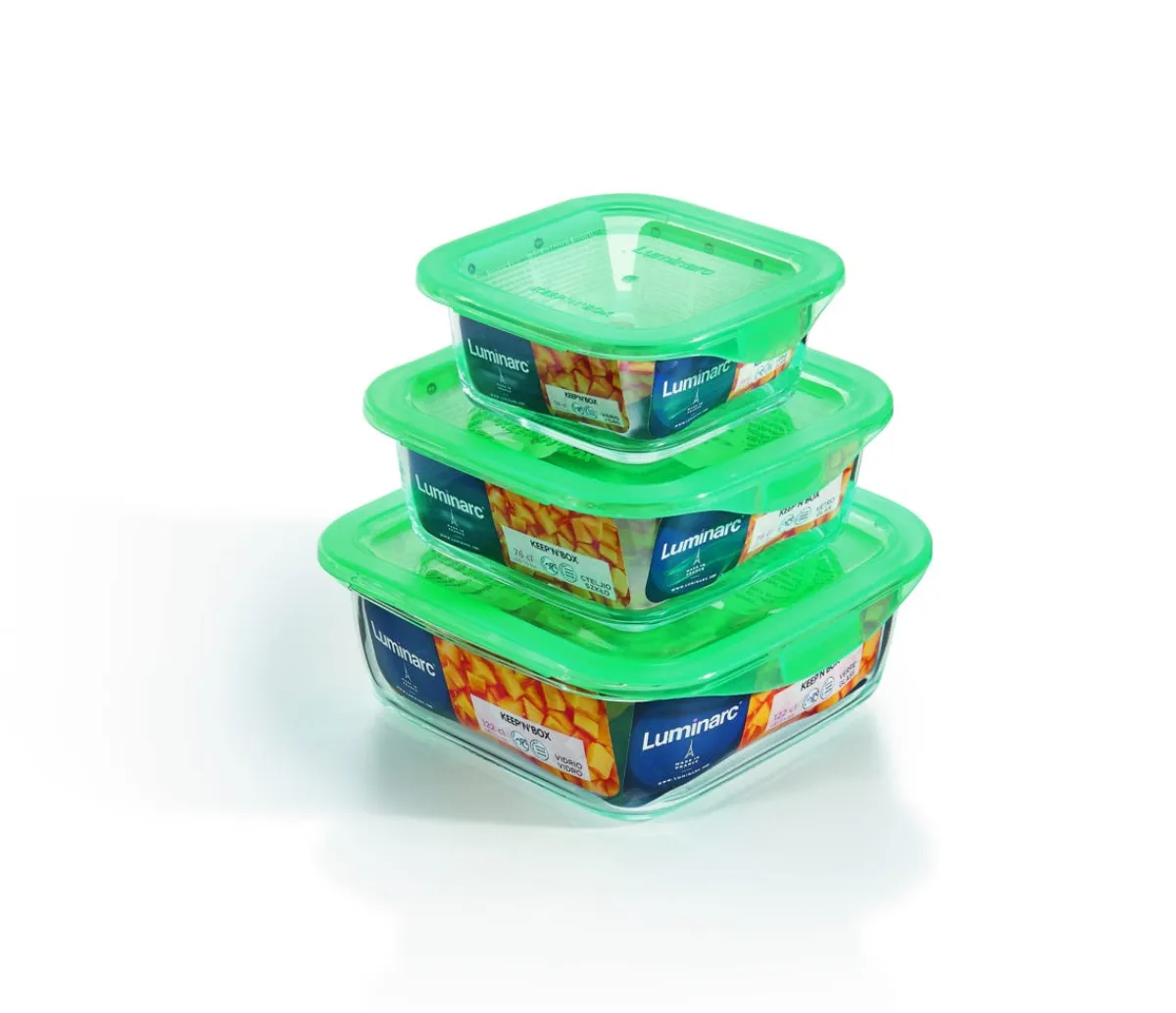 Boîte avec couvercle hermétique transparent verre trempé 17,6 cm Keep'n Box - LUMINARC