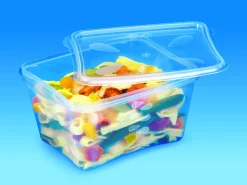 Boîte avec couvercle rectangulaire transparent 15,8x13x5,5 cm 90 cl Prestipack (30 pièces) - ALPHAFORM Hot